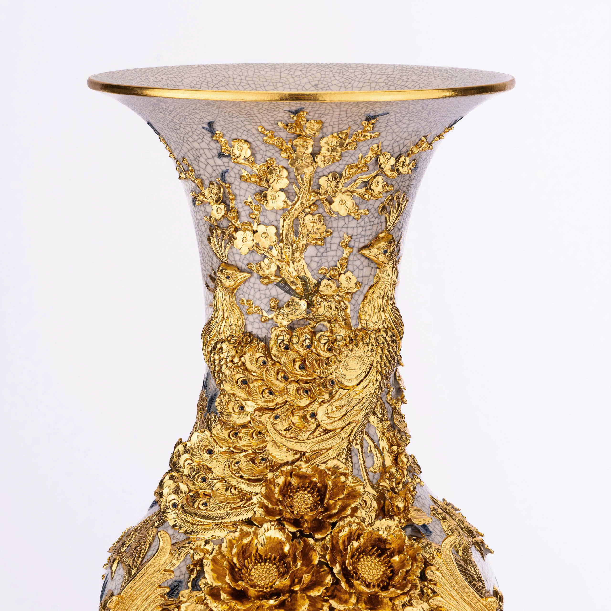 Lộc Bình Phúc Đức M6 Rạn Dát Vàng