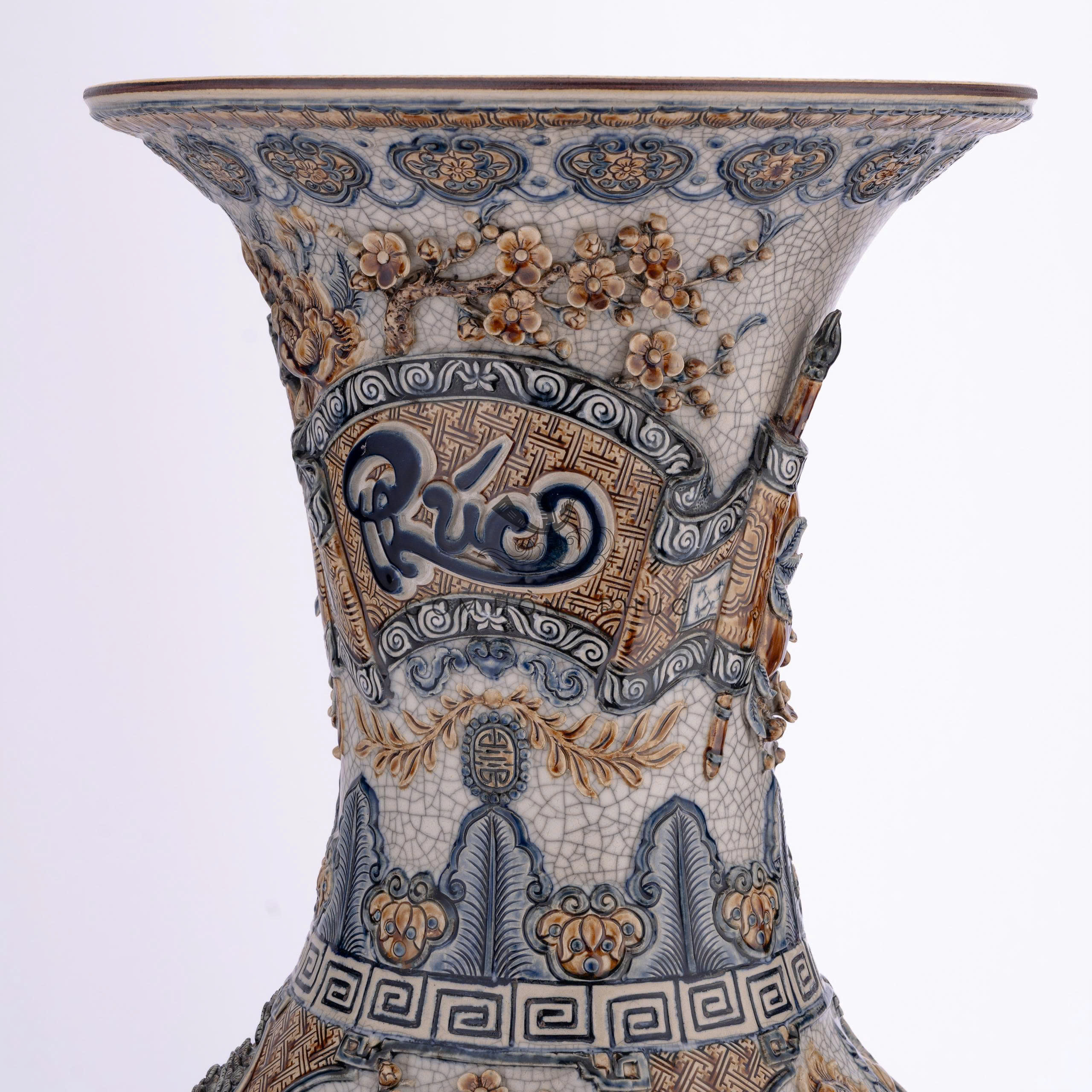 Lộc Bình Tứ Cảnh Phúc Đức M6 Rạn