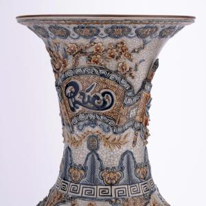 Lộc Bình Tứ Cảnh Phúc Đức M6 Rạn