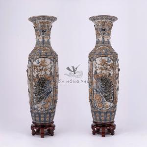 Lộc Bình Tứ Cảnh Phúc Đức M6 Rạn