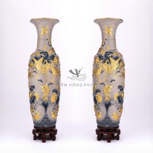 Lộc Bình Phúc Đức M6 Rạn Dát Vàng