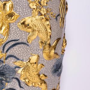 Lộc Bình Phúc Đức M6 Rạn Dát Vàng