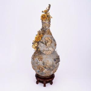 Hồ Lô Cá Rồng Kênh Bong Vẽ Vàng 24k M6