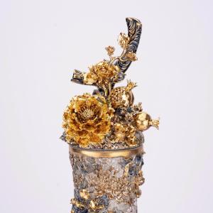 Hồ Lô Cá Rồng Kênh Bong Vẽ Vàng 24k M6