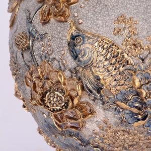 Hồ Lô Cá Rồng Kênh Bong Vẽ Vàng 24k M6