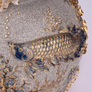 Hồ Lô Cá Rồng Kênh Bong Vẽ Vàng 24k M6