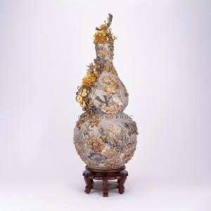 Hồ Lô Cá Rồng Kênh Bong Vẽ Vàng 24k M6